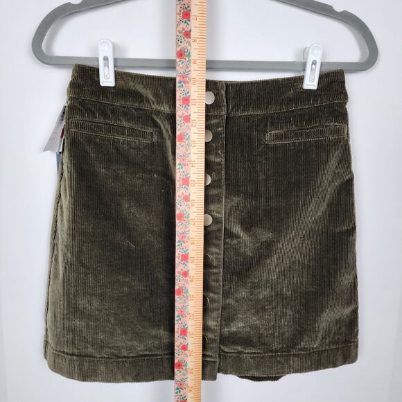 Aritzia Wilfred Free Karmen Button Corduroy Mini Skirt Size 8 - Picture 10 of 10